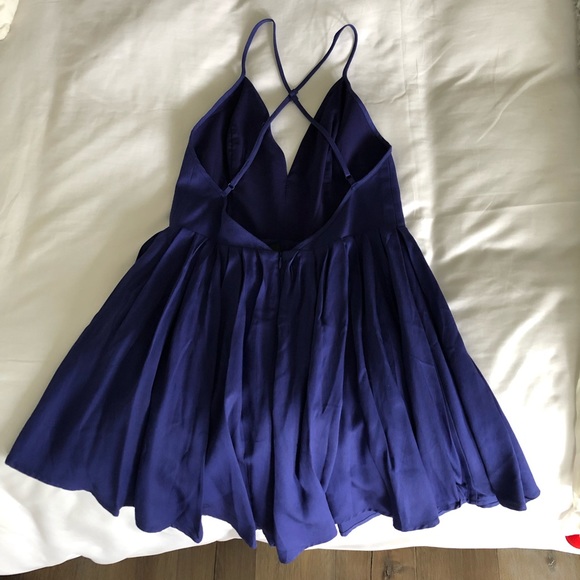 BRAND NEW Revolve NBD Blue Mini Dress - Picture 2 of 4